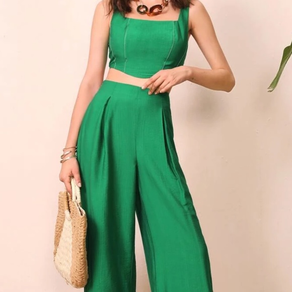 Pants - green 2 piece